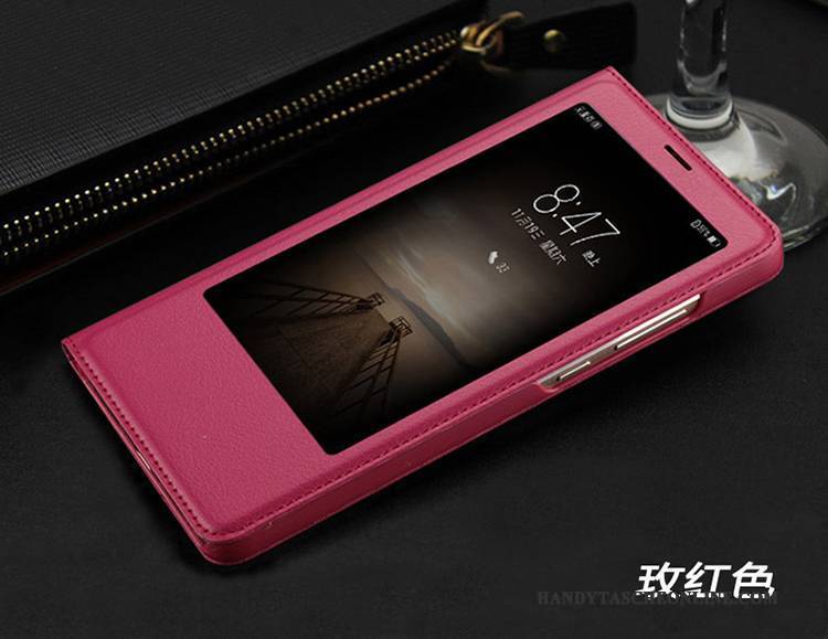 Hülle Huawei Mate 9 Lederhülle Handyhüllen Anti-sturz, Case Huawei Mate 9 Taschen Rosegold