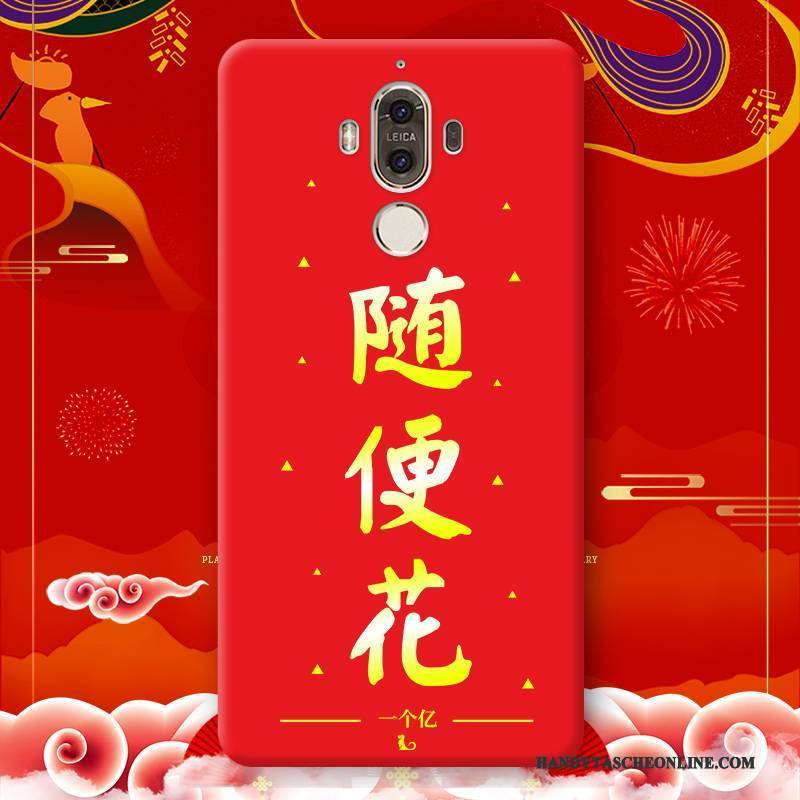 Hülle Huawei Mate 9 Pro Kreativ Neu Anti-sturz, Case Huawei Mate 9 Pro Silikon Handyhüllen Rot