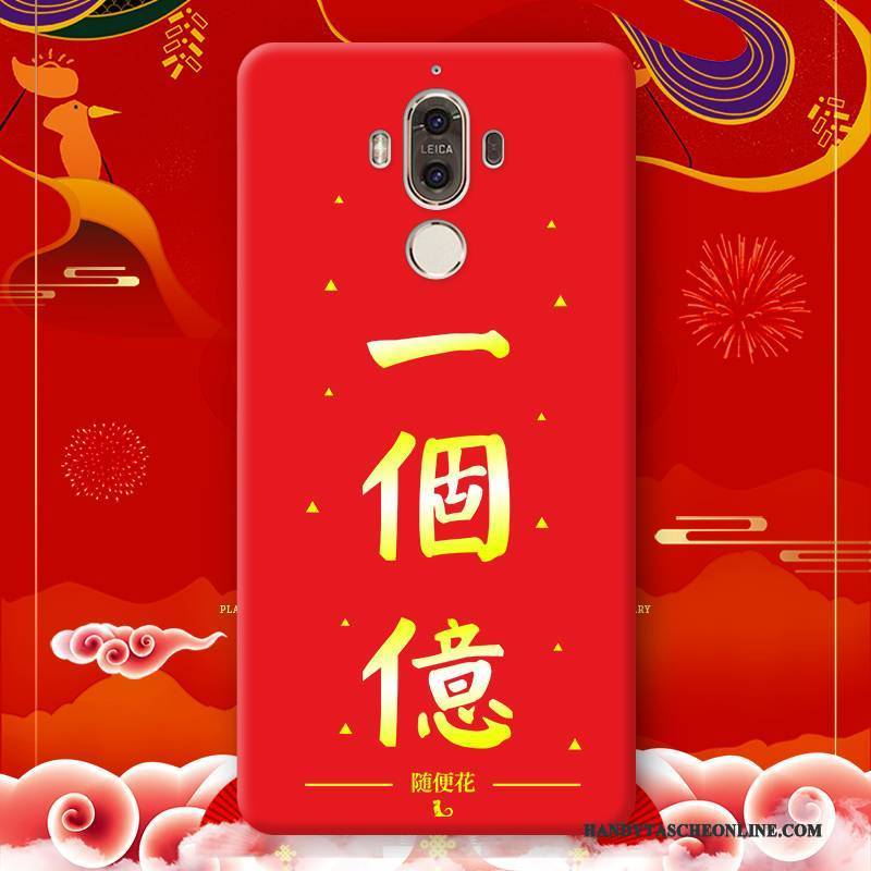 Hülle Huawei Mate 9 Pro Kreativ Neu Anti-sturz, Case Huawei Mate 9 Pro Silikon Handyhüllen Rot