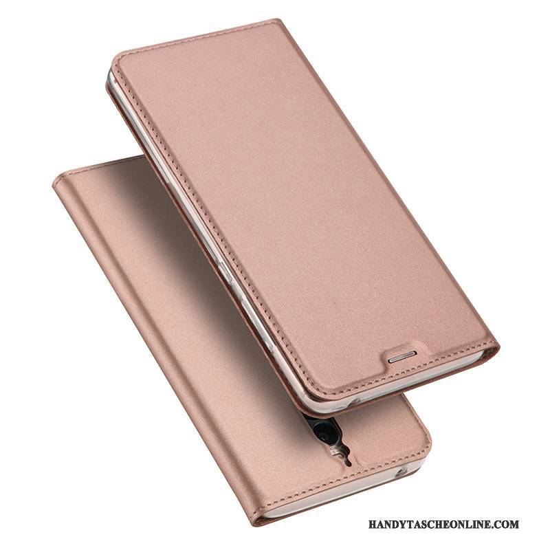 Hülle Huawei Mate 9 Pro Taschen Gold Business, Case Huawei Mate 9 Pro Folio Handyhüllen