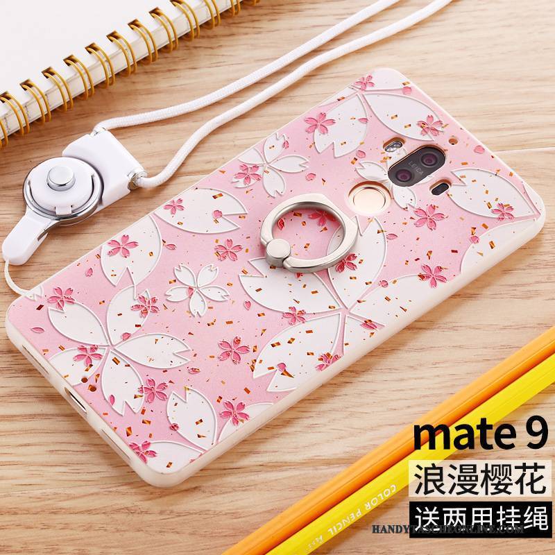 Hülle Huawei Mate 9 Silikon Persönlichkeit Anti-sturz, Case Huawei Mate 9 Taschen Blau Handyhüllen