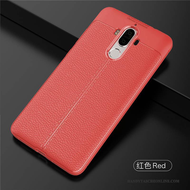 Hülle Huawei Mate 9 Silikon Schwarz Handyhüllen, Case Huawei Mate 9 Taschen Trend Anti-sturz