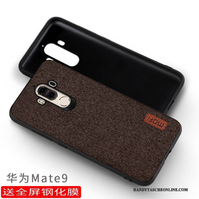 Hülle Huawei Mate 9 Taschen Dunkel Grau, Case Huawei Mate 9 Schutz Handyhüllen Anti-sturz