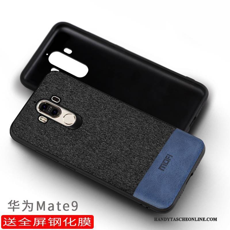 Hülle Huawei Mate 9 Taschen Dunkel Grau, Case Huawei Mate 9 Schutz Handyhüllen Anti-sturz
