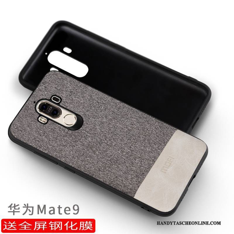 Hülle Huawei Mate 9 Taschen Dunkel Grau, Case Huawei Mate 9 Schutz Handyhüllen Anti-sturz