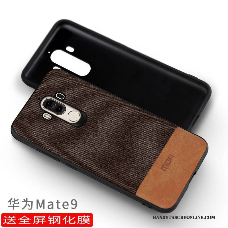 Hülle Huawei Mate 9 Taschen Dunkel Grau, Case Huawei Mate 9 Schutz Handyhüllen Anti-sturz