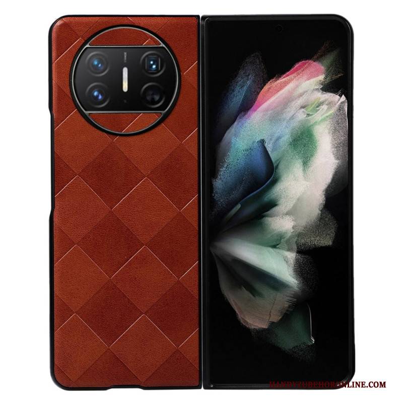 Hülle Huawei Mate X3 Handyhülle Kunstleder Mit Karomuster