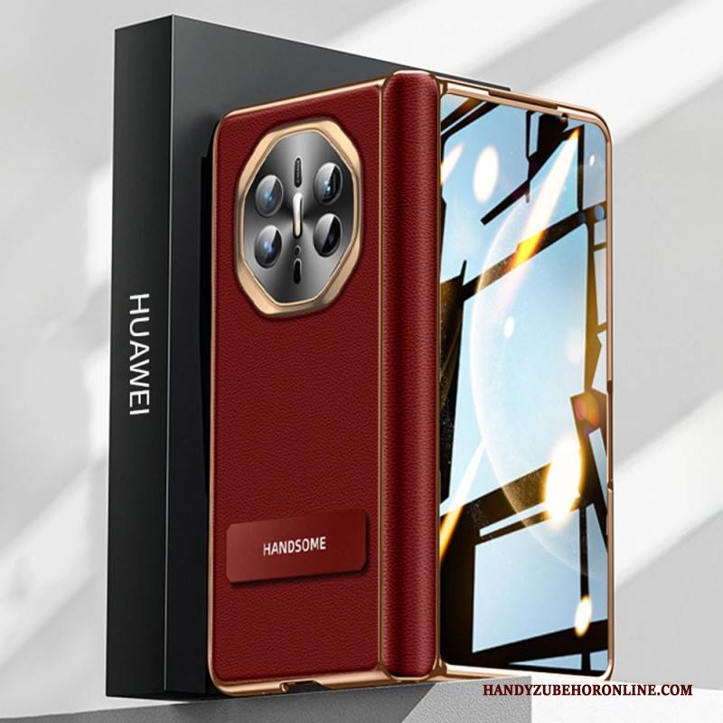 Hülle Huawei Mate X6 Handyhülle Strukturiertes Kunstleder Mit Displayschutzfolie