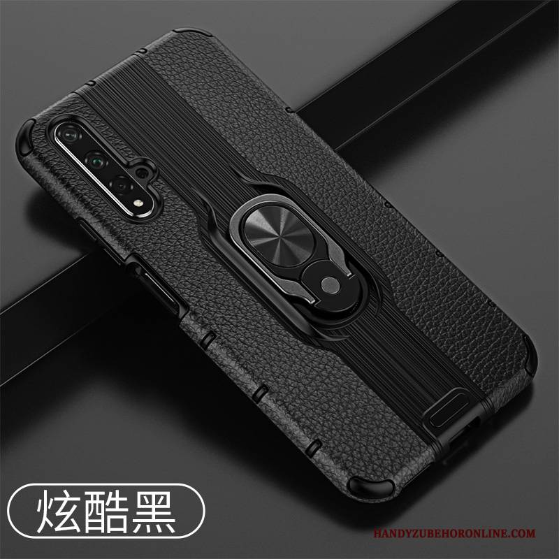 Hülle Huawei Nova 5t Halterung Handyhüllen Nubuck, Case Huawei Nova 5t Silikon Magnetismus Anti-sturz