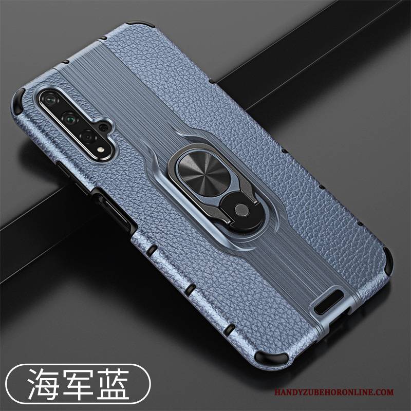 Hülle Huawei Nova 5t Halterung Handyhüllen Nubuck, Case Huawei Nova 5t Silikon Magnetismus Anti-sturz