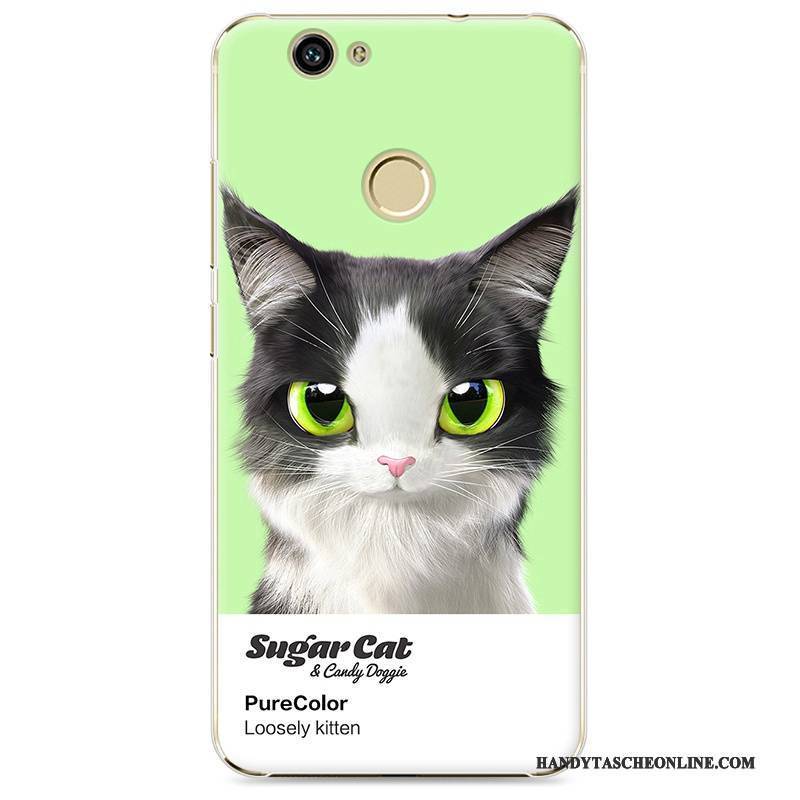 Hülle Huawei Nova Gemalt Schwer Anti-sturz, Case Huawei Nova Karikatur Handyhüllen Grün