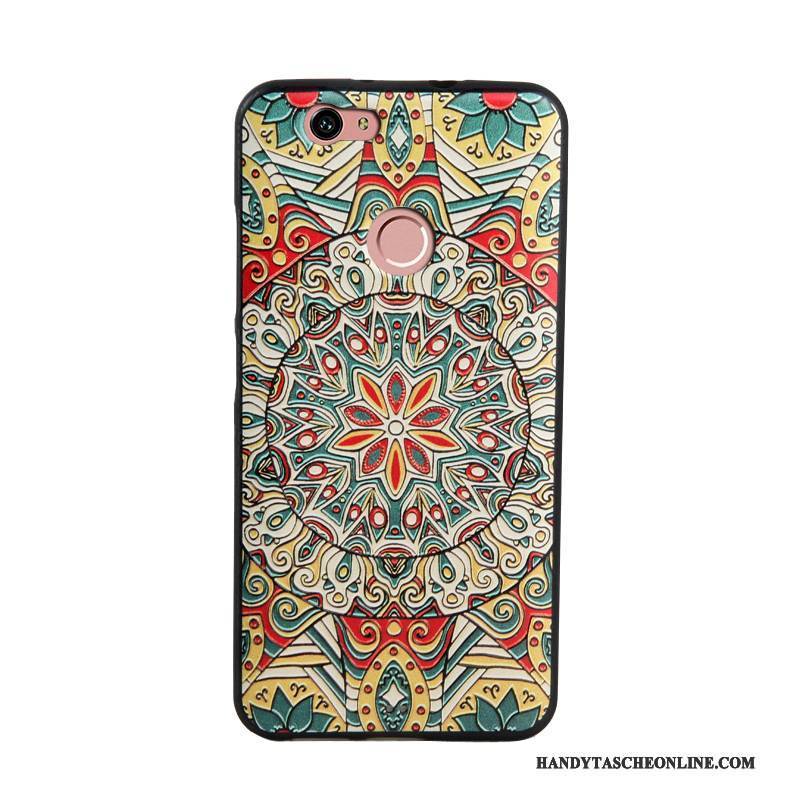 Hülle Huawei Nova Prägung Blau Trend, Case Huawei Nova Weiche Handyhüllen