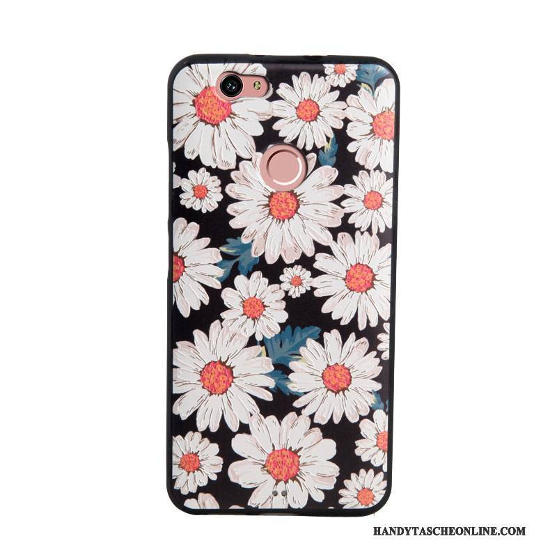 Hülle Huawei Nova Prägung Blau Trend, Case Huawei Nova Weiche Handyhüllen