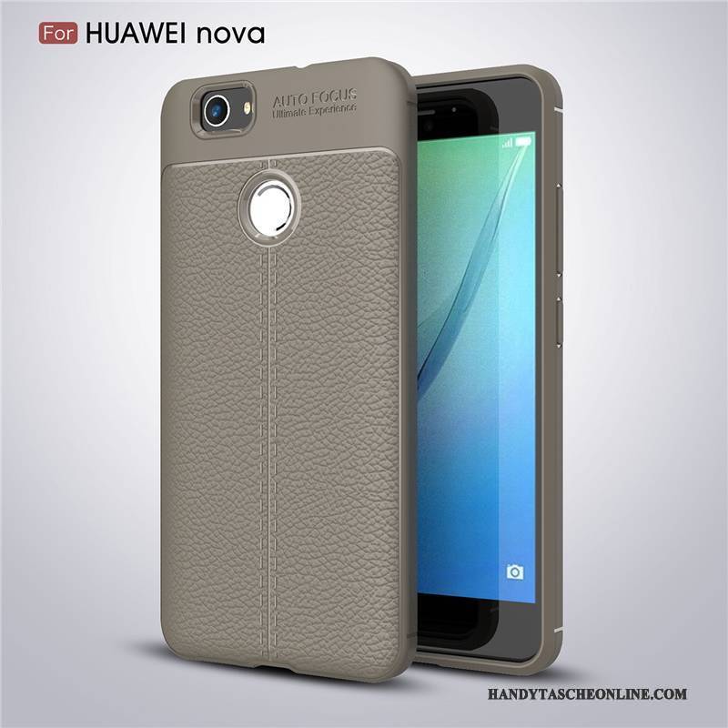 Hülle Huawei Nova Taschen Anti-sturz Rot, Case Huawei Nova Silikon Handyhüllen Trend