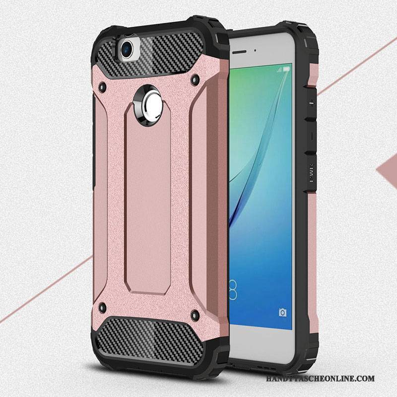 Hülle Huawei Nova Taschen Nubuck Schwer, Case Huawei Nova Silikon Anti-sturz Rot