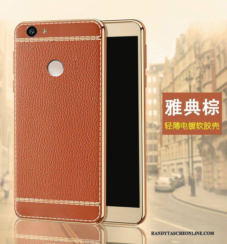 Hülle Huawei Nova Taschen Überzug Handyhüllen, Case Huawei Nova Luxus Rot Muster