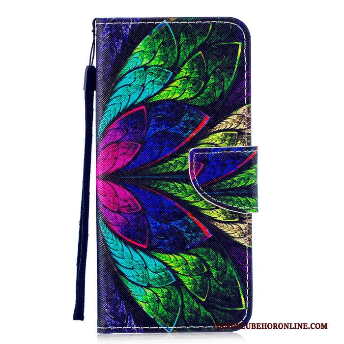 Hülle Huawei P Smart 2019 Folio Lila Handyhüllen, Case Huawei P Smart 2019 Gemalt Jugend