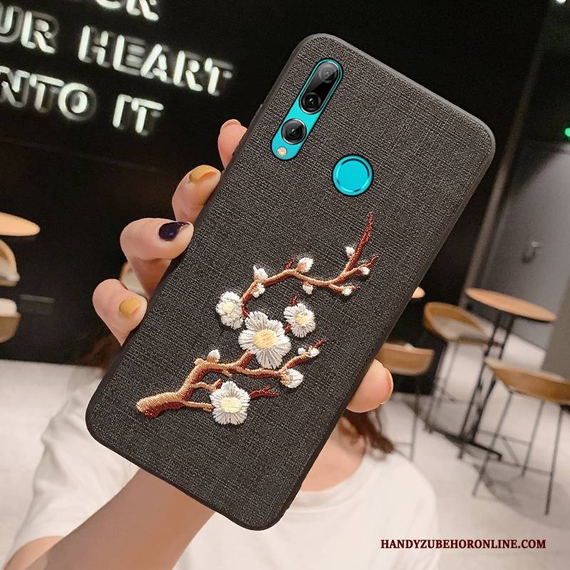 Hülle Huawei P Smart+ 2019 Schutz Handyhüllen Netto Rot, Case Huawei P Smart+ 2019 Kreativ Nette Schwarz