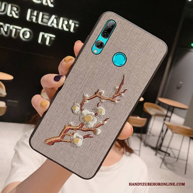 Hülle Huawei P Smart+ 2019 Schutz Handyhüllen Netto Rot, Case Huawei P Smart+ 2019 Kreativ Nette Schwarz