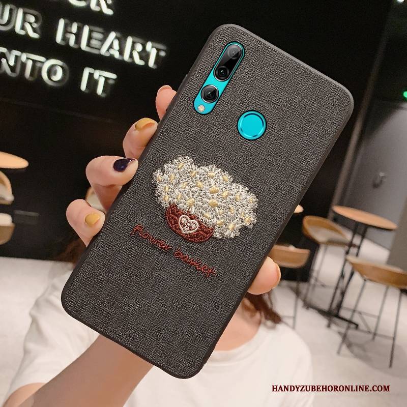 Hülle Huawei P Smart+ 2019 Schutz Handyhüllen Netto Rot, Case Huawei P Smart+ 2019 Kreativ Nette Schwarz