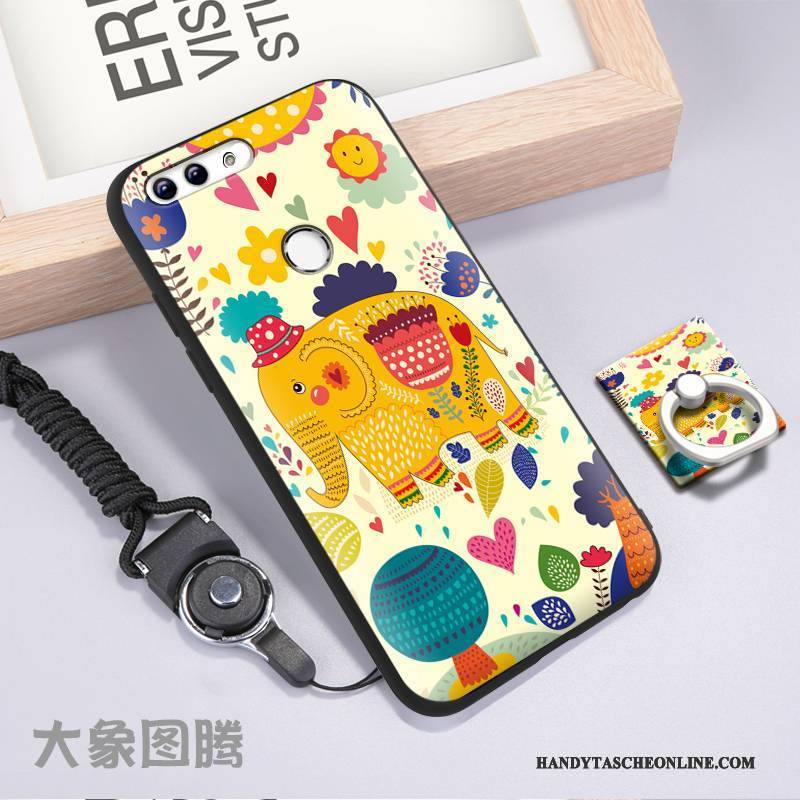 Hülle Huawei P Smart Kreativ Anti-sturz Liebhaber, Case Huawei P Smart Silikon Nubuck Handyhüllen