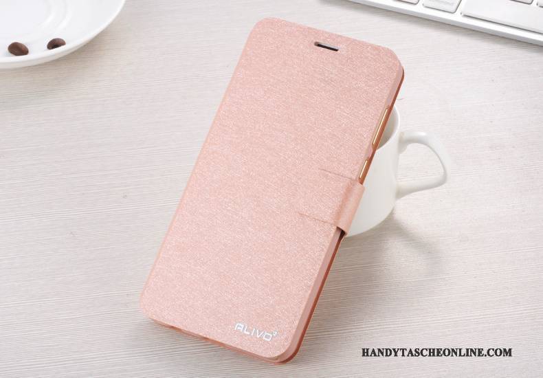 Hülle Huawei P Smart Lederhülle Rosa Handyhüllen, Case Huawei P Smart Folio