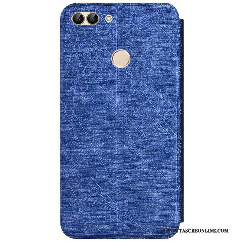 Hülle Huawei P Smart Schutz Rot, Case Huawei P Smart Lederhülle