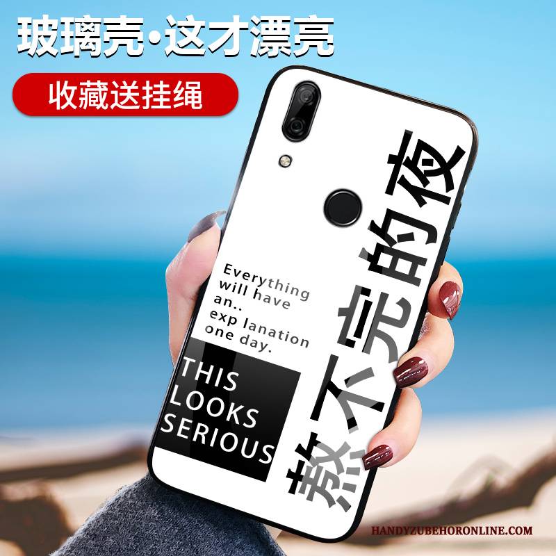 Hülle Huawei P Smart Z Taschen Glas Persönlichkeit, Case Huawei P Smart Z Silikon Gelb Handyhüllen