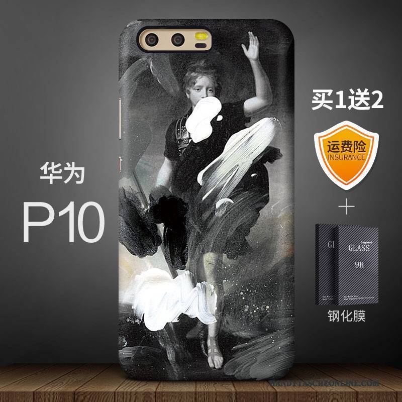Hülle Huawei P10 Farbe Handyhüllen Anti-sturz, Case Huawei P10 Kreativ Kunst Trendmarke