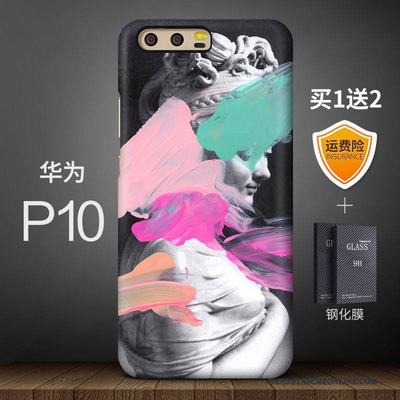 Hülle Huawei P10 Farbe Handyhüllen Anti-sturz, Case Huawei P10 Kreativ Kunst Trendmarke