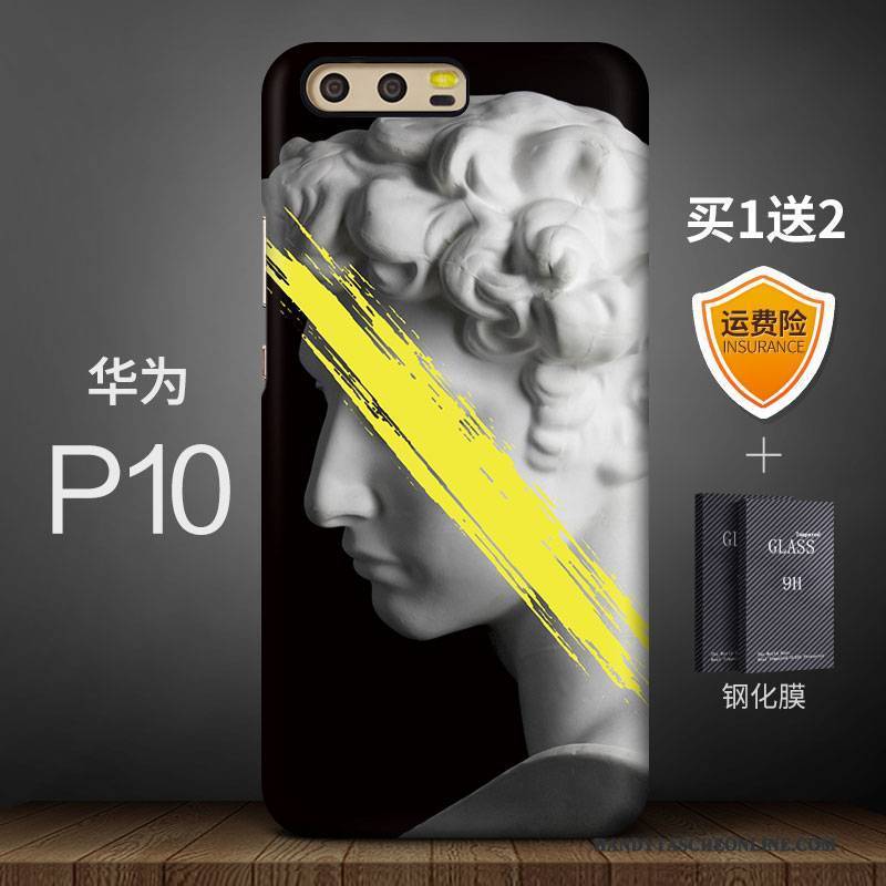 Hülle Huawei P10 Farbe Handyhüllen Anti-sturz, Case Huawei P10 Kreativ Kunst Trendmarke