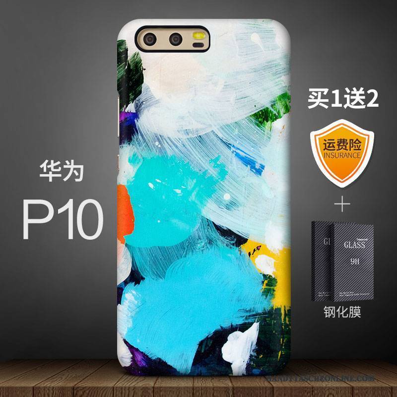 Hülle Huawei P10 Farbe Handyhüllen Anti-sturz, Case Huawei P10 Kreativ Kunst Trendmarke