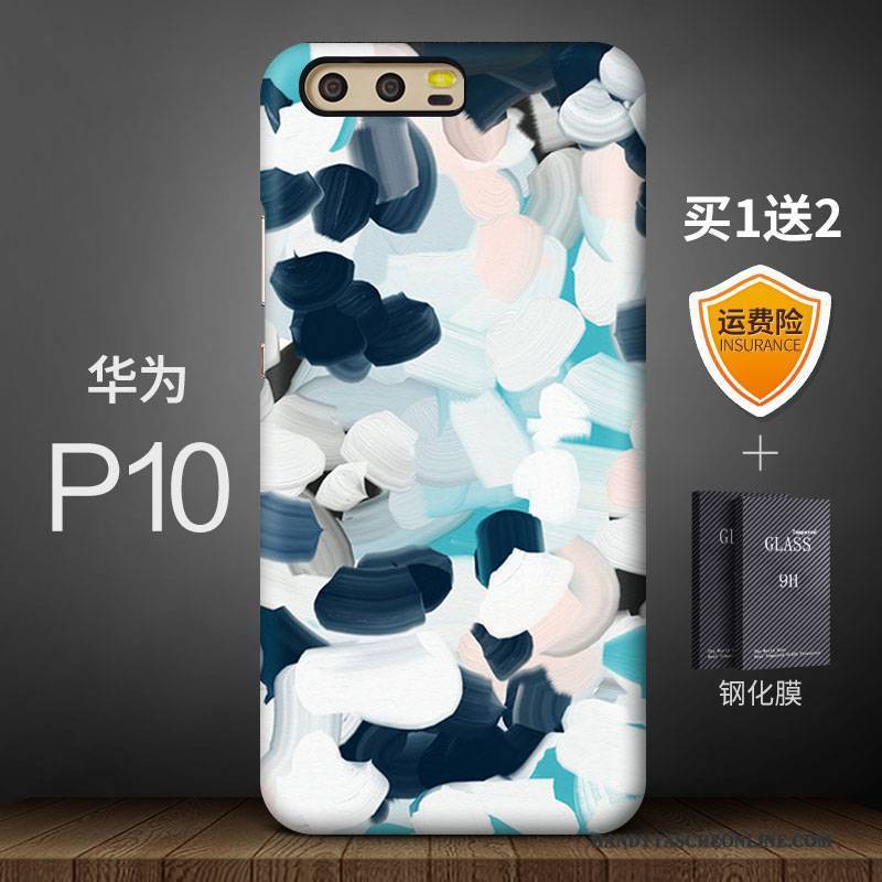 Hülle Huawei P10 Farbe Handyhüllen Anti-sturz, Case Huawei P10 Kreativ Kunst Trendmarke