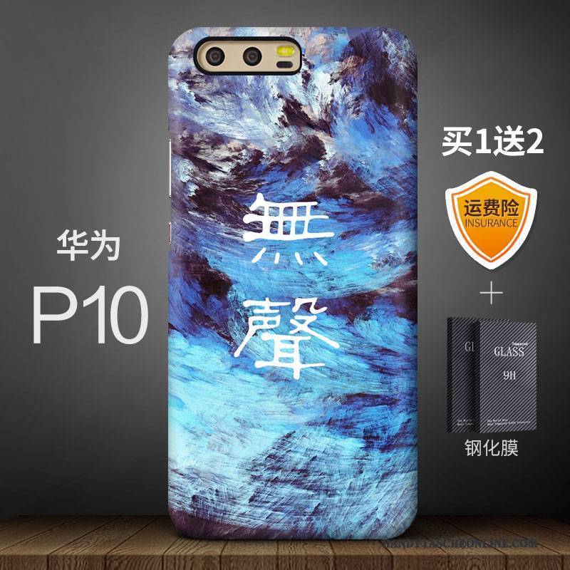 Hülle Huawei P10 Farbe Handyhüllen Anti-sturz, Case Huawei P10 Kreativ Kunst Trendmarke