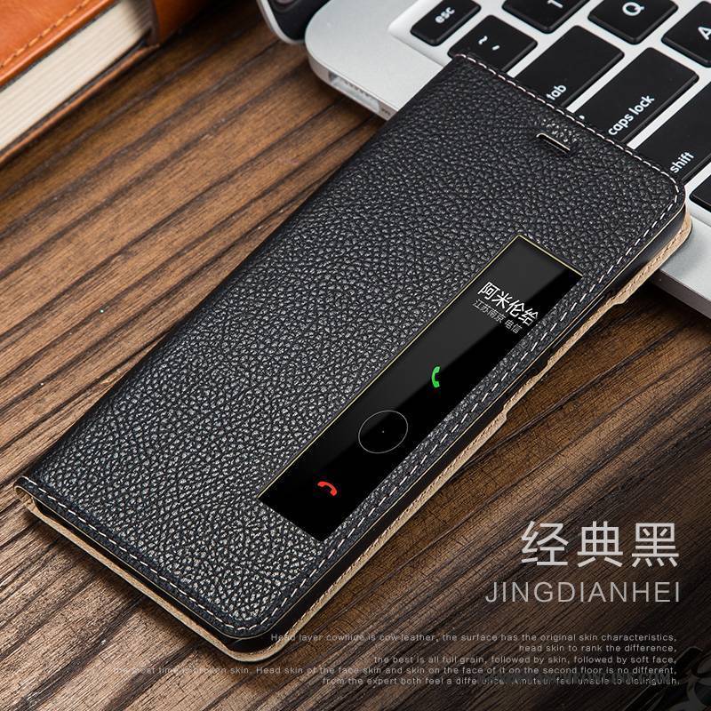 Hülle Huawei P10 Folio Anti-sturz Schwarz, Case Huawei P10 Leder Handyhüllen