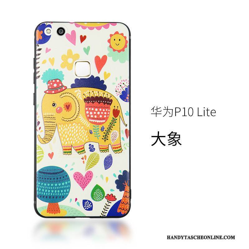 Hülle Huawei P10 Lite Farbe Hängende Verzierungen Handyhüllen, Case Huawei P10 Lite Halterung Anti-sturz