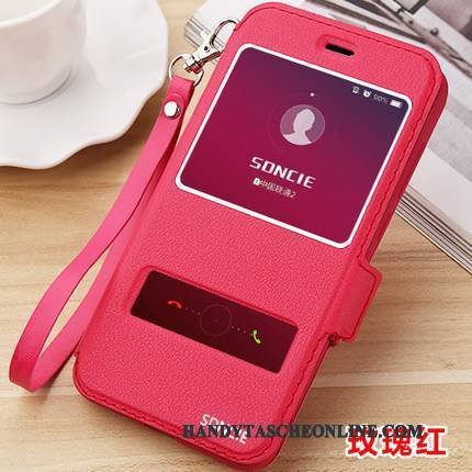Hülle Huawei P10 Lite Lederhülle Handyhüllen Lichtfarbe, Case Huawei P10 Lite Schutz Jugend Grün