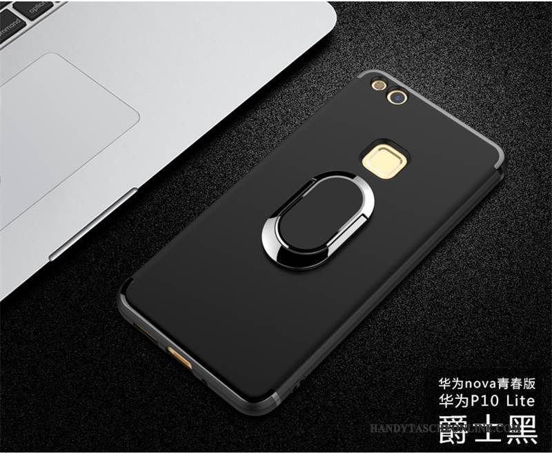 Hülle Huawei P10 Lite Taschen Anti-sturz Rot, Case Huawei P10 Lite Schutz Trend Magnetismus