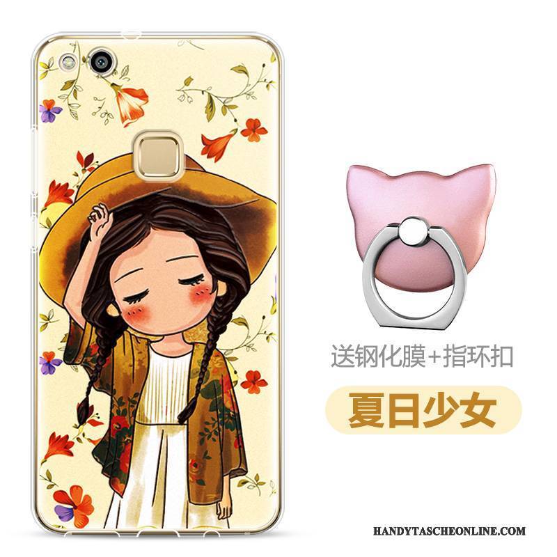 Hülle Huawei P10 Lite Taschen Handyhüllen Jugend, Case Huawei P10 Lite Weiche Gelb Licht