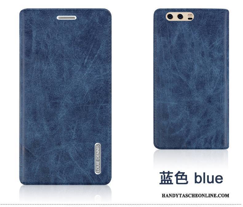 Hülle Huawei P10 Plus Folio Anti-sturz Handyhüllen, Case Huawei P10 Plus Lederhülle Rot Hintere Abdeckung