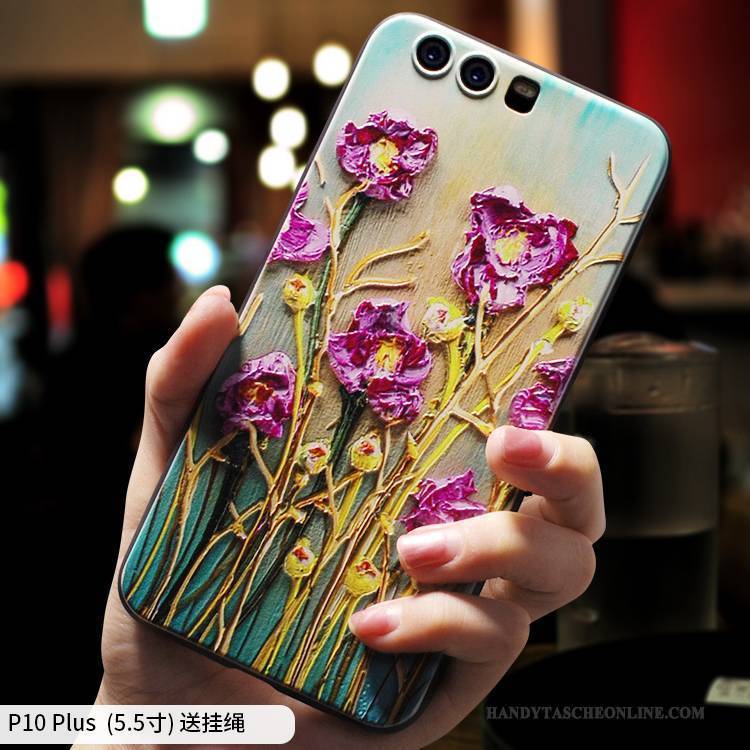 Hülle Huawei P10 Plus Kreativ Persönlichkeit Grün, Case Huawei P10 Plus Weiche Trend Handyhüllen