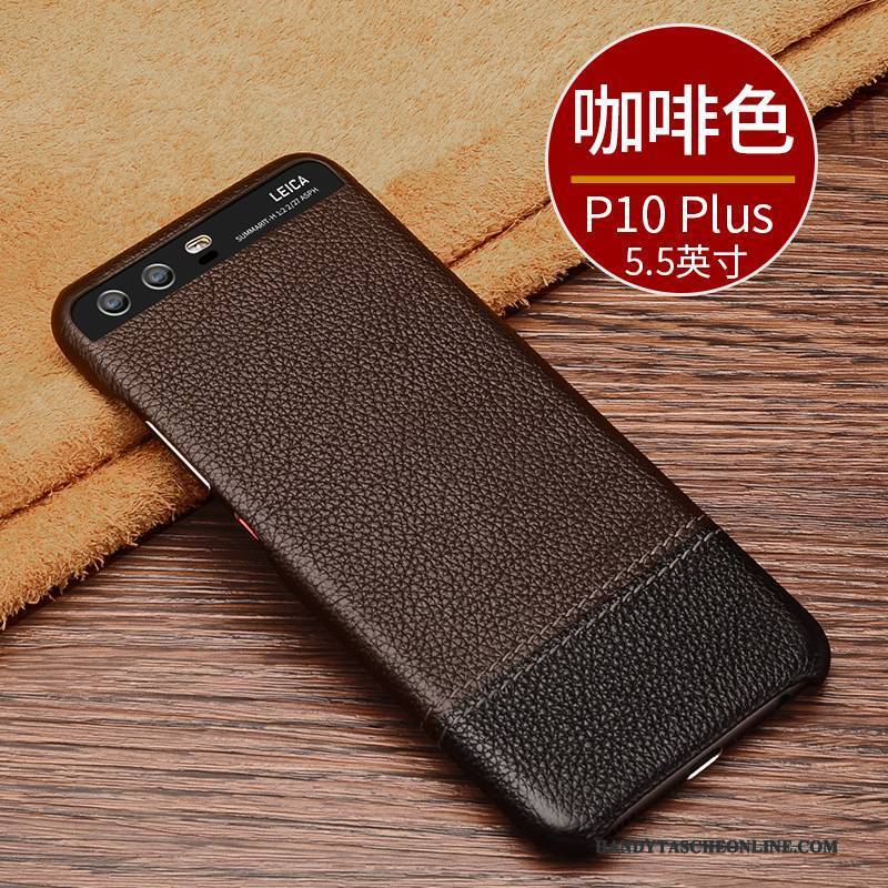 Hülle Huawei P10 Plus Lederhülle Anti-sturz Business, Case Huawei P10 Plus Schutz Neu Nähen