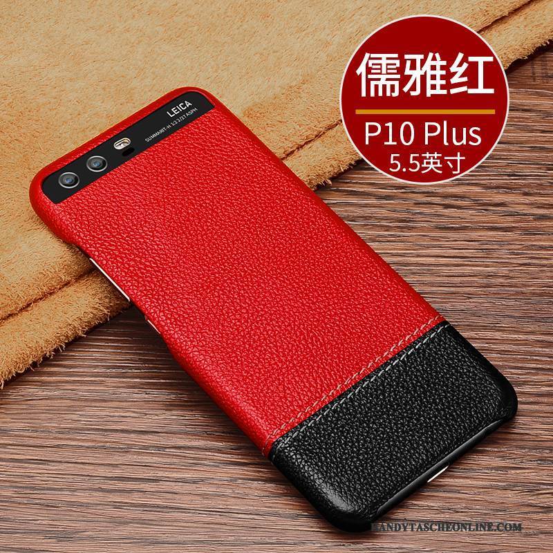 Hülle Huawei P10 Plus Lederhülle Anti-sturz Business, Case Huawei P10 Plus Schutz Neu Nähen