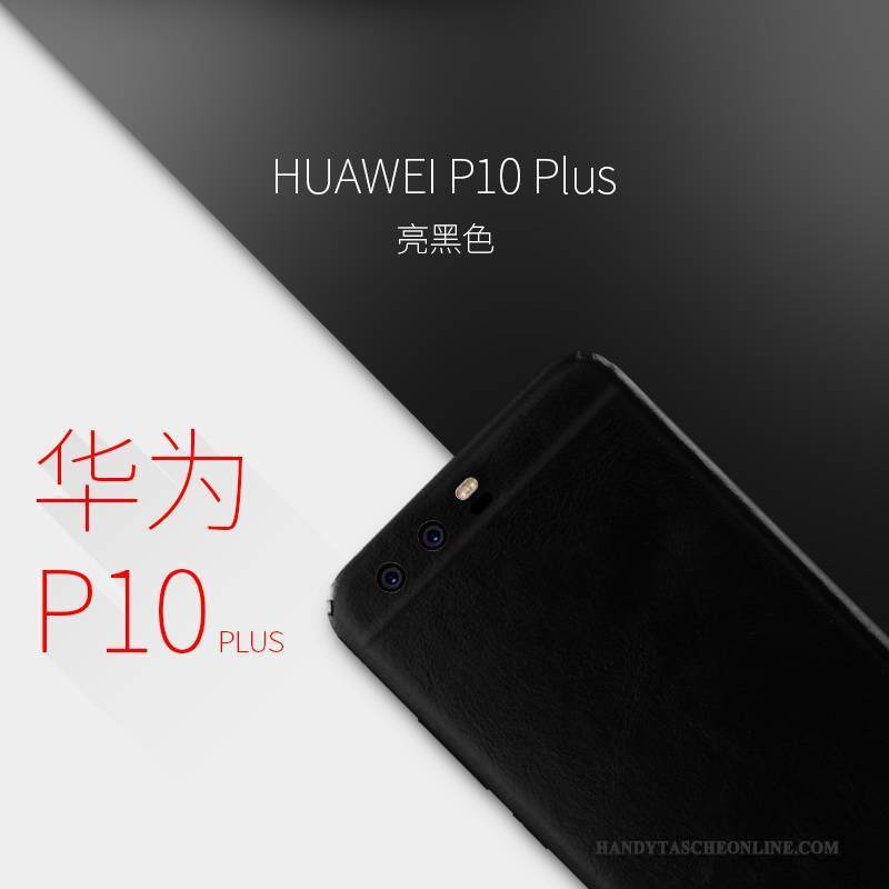 Hülle Huawei P10 Plus Lederhülle Handyhüllen Gelb, Case Huawei P10 Plus Schutz Membran Schlank