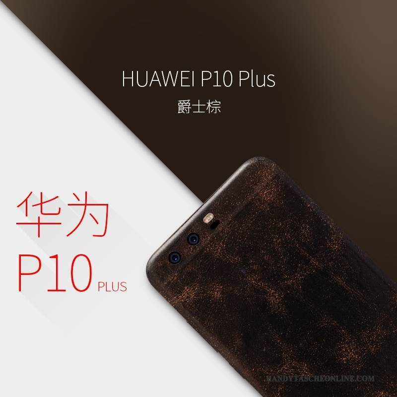 Hülle Huawei P10 Plus Lederhülle Handyhüllen Gelb, Case Huawei P10 Plus Schutz Membran Schlank