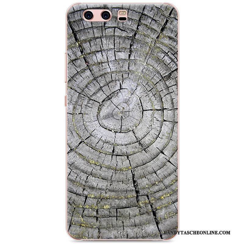 Hülle Huawei P10 Plus Schutz Weiß Handyhüllen, Case Huawei P10 Plus Holzmaserung