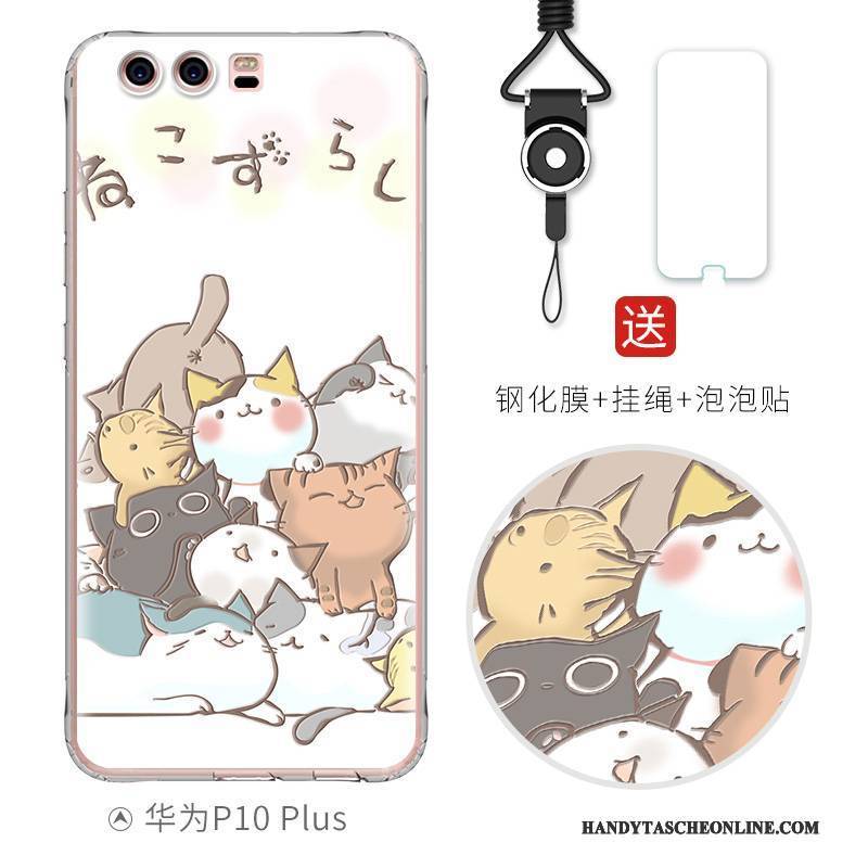 Hülle Huawei P10 Plus Silikon Persönlichkeit Handyhüllen, Case Huawei P10 Plus Farbe Anti-sturz Nette