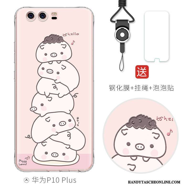 Hülle Huawei P10 Plus Silikon Persönlichkeit Handyhüllen, Case Huawei P10 Plus Farbe Anti-sturz Nette