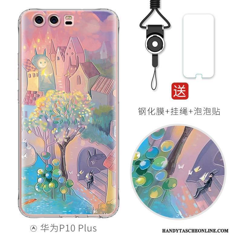 Hülle Huawei P10 Plus Silikon Persönlichkeit Handyhüllen, Case Huawei P10 Plus Farbe Anti-sturz Nette