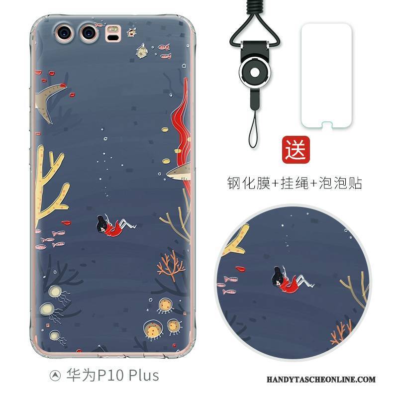 Hülle Huawei P10 Plus Silikon Persönlichkeit Handyhüllen, Case Huawei P10 Plus Farbe Anti-sturz Nette